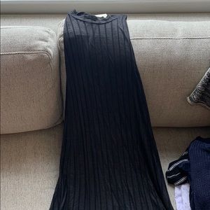 High neck black dress!
